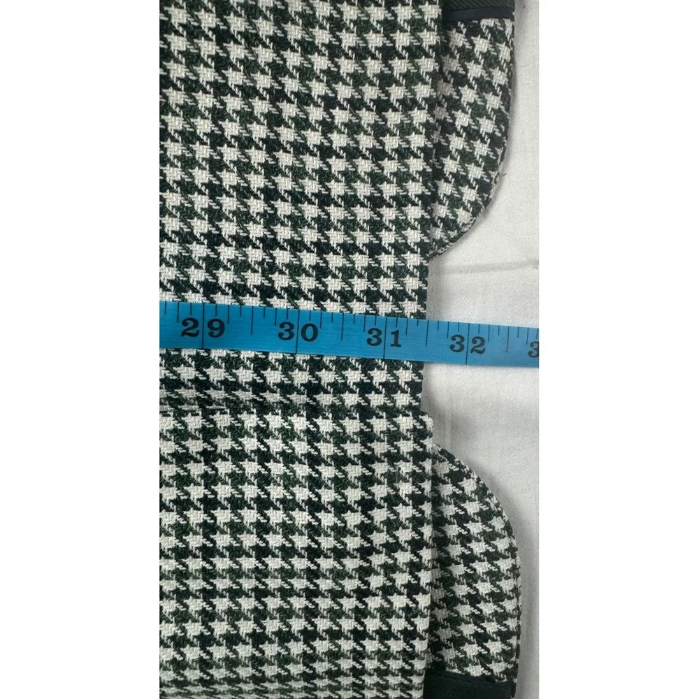 Stafford Mens 50R Sport Coat Blazer Green Houndstooth Wool Blend Classic Fit New